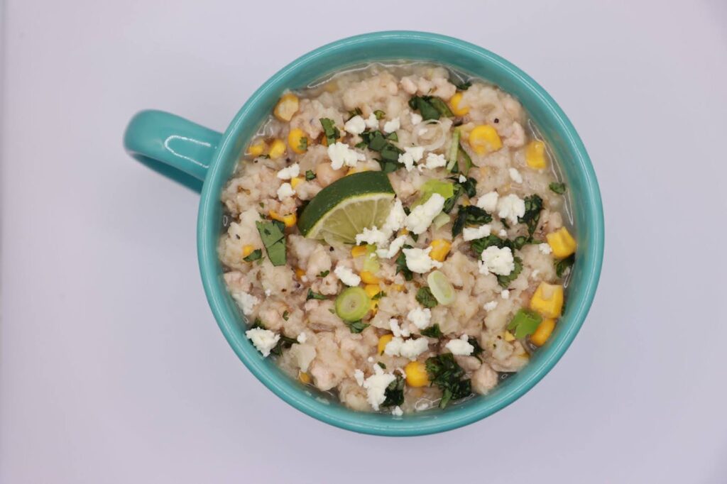 Ground chicken white chili