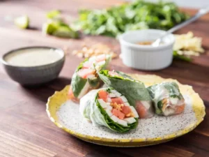 No Cook Watermelon Summer Rolls