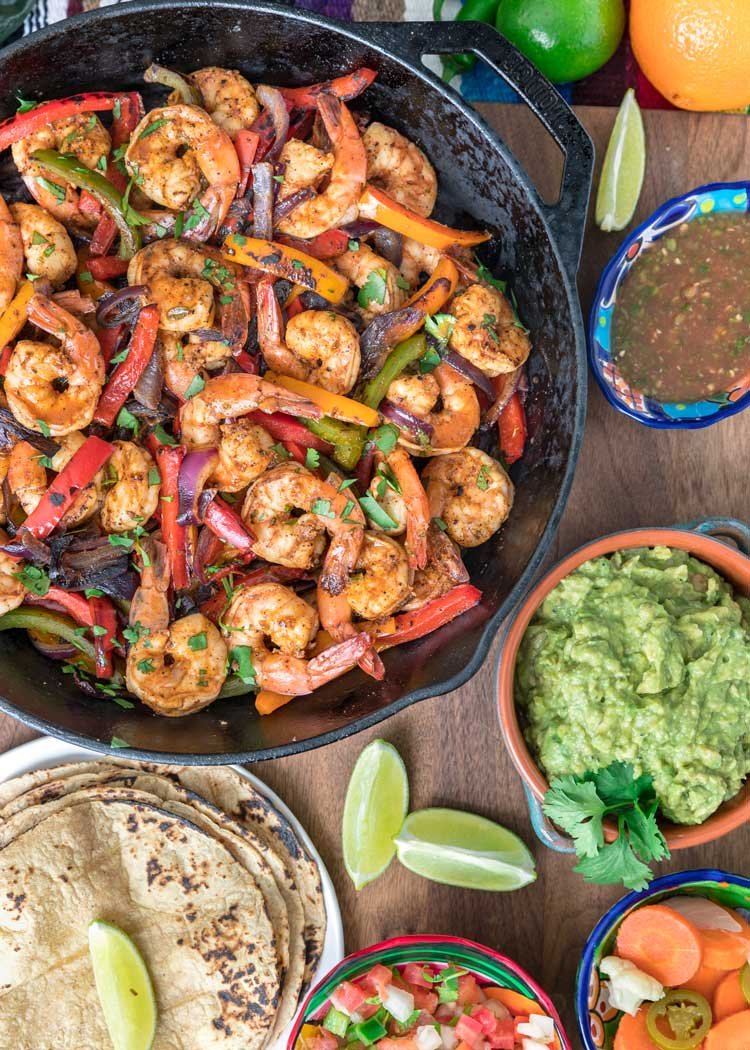 Grilled Shrimp Fajitas
