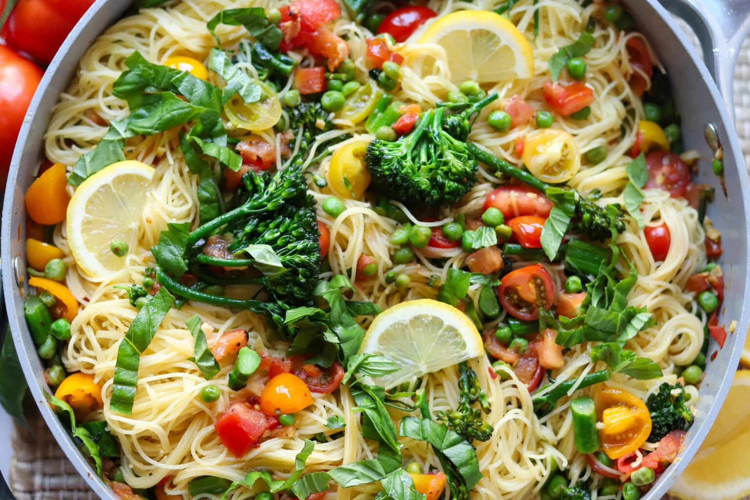 Tomato Basil Lemon Pasta